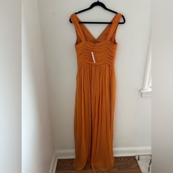 Lipsy Orange Empire Line Maxi Event Dress NWT - Picture 13 of 16